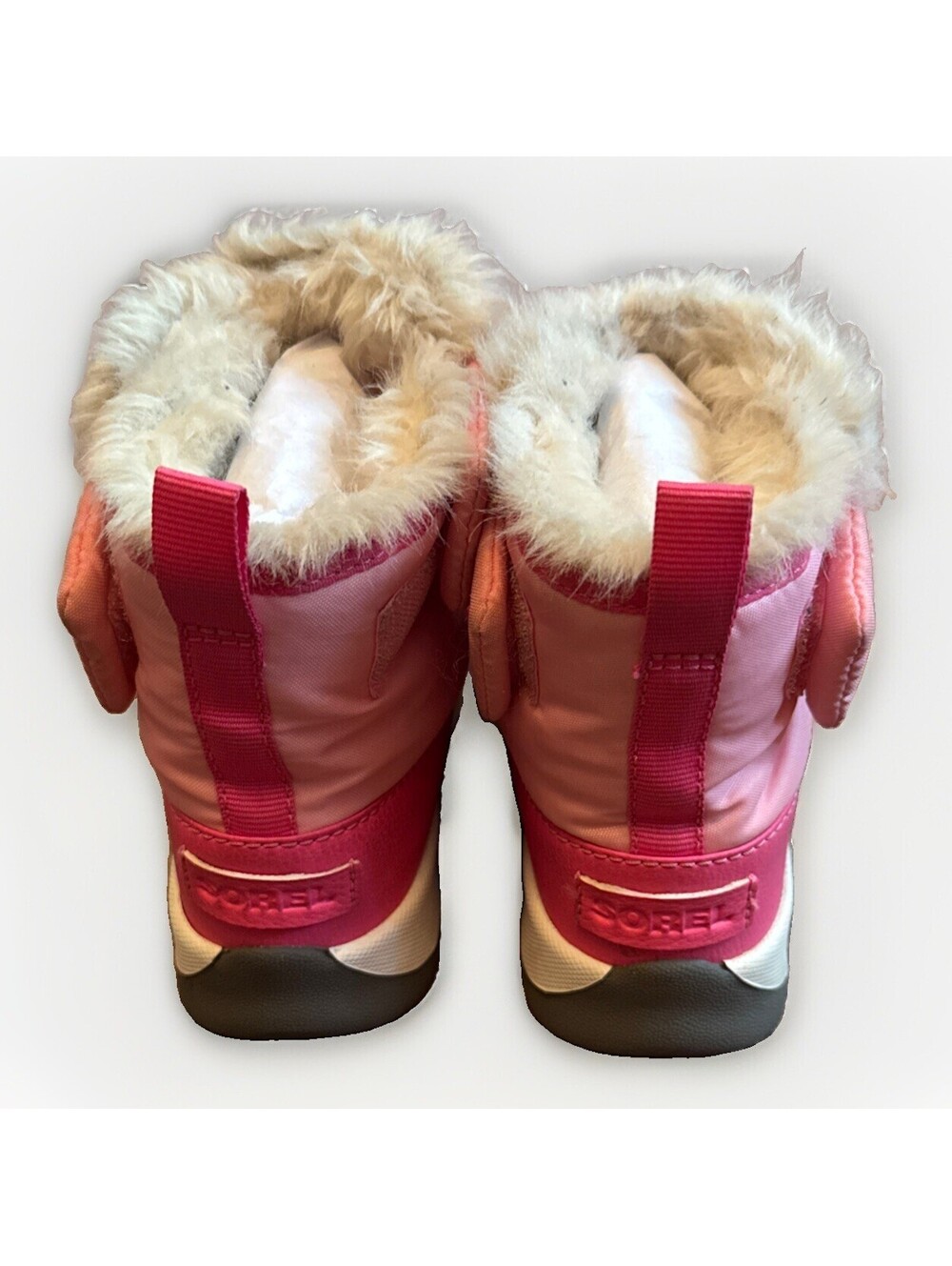 Sorel Whitney III Strap Mid Waterproof Snow Boots Little Girls Pink Size 12 - Picture 3 of 4